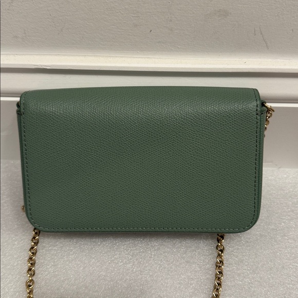 Furla Green Crossbody Bag with Gold Chain - Picture 3 of 8